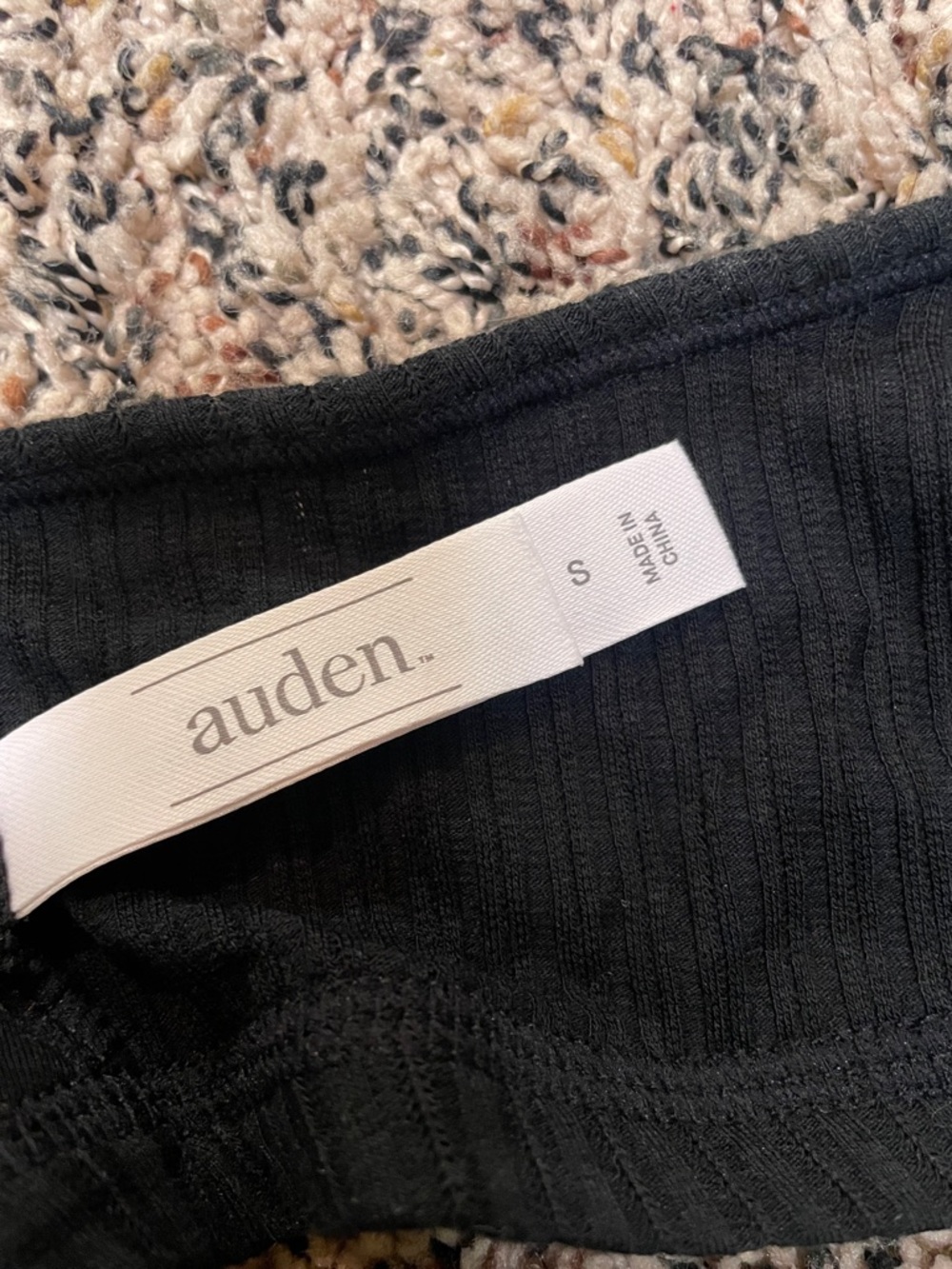 Auden Nursing Unlined Black Ribbed Racerback Bralette Sz S | NWT - Picture 3 of 5